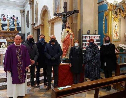 Inaugurata e benedetta la statua del Sacro Cuore a Scarnafigi