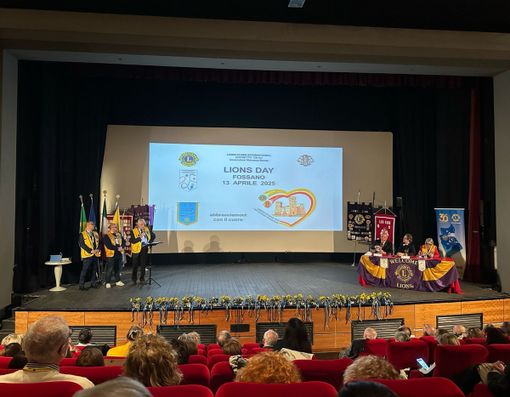 In piazza  Castello a Fossano i lavori del Lions Day