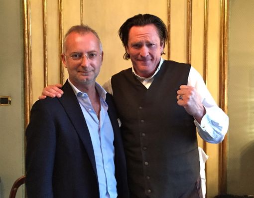 Michael Madsen con Giovanni Ballarino