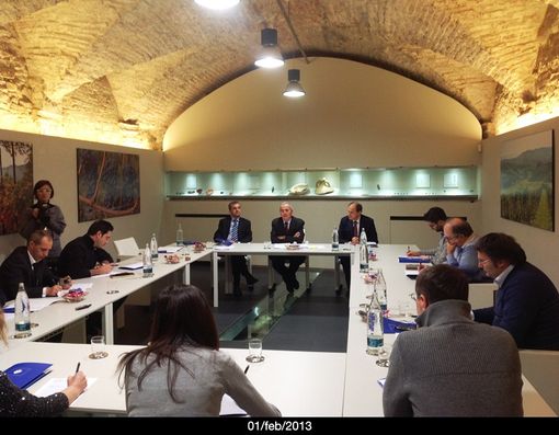 Un momento della conferenza stampa