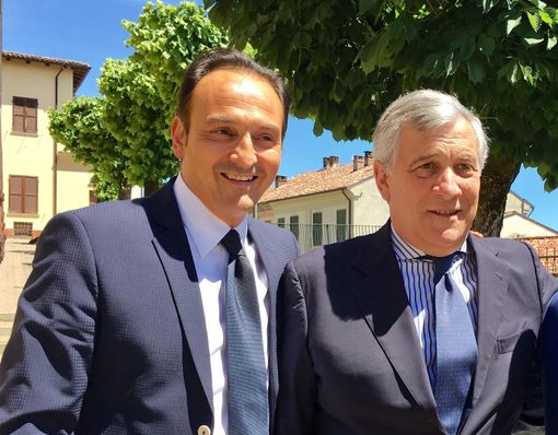 Il presidente della Regione Alberto Cirio con il vicepremier Antonio Tajani