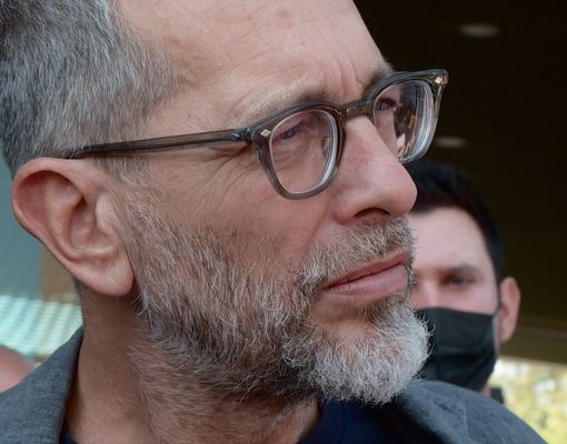 Il giornalista Corrado Formigli, conduttore di "Piazzapulita", su La7
