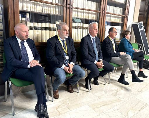 I rappresentanti del territorio cuneese durante la CIG di Roma I rappresentanti del territorio cuneese durante la CIG di Roma