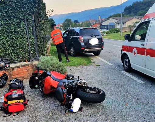 L'incidente di settembre 2020 sulla SP26, via Valle Po, a Sanfront