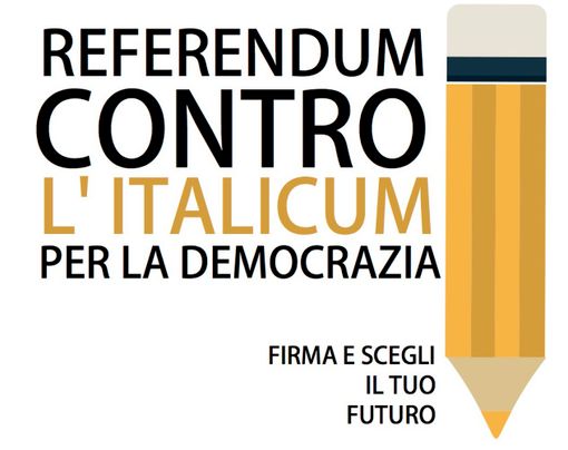 Parte anche in Granda la raccolta firme per il deposito dei due quesiti referendari contro l'Italicum