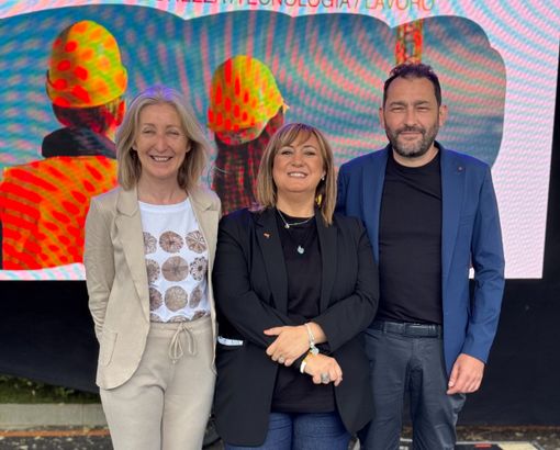 (Da sinistra: Laura Blua direttore, Elena Lovera presidente, Nicola Gagino vicepresidente di Formedil Cuneo)