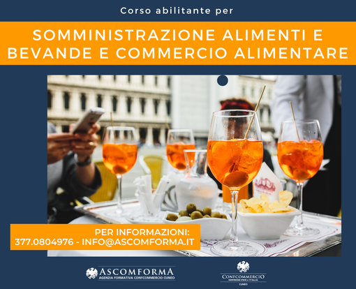 Somministrazione al pubblico di alimenti e bevande e attività di commercio nel settore merceologico alimentare