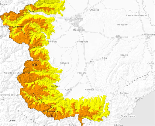 Tornano pioggia e freddo, in quota il pericolo valanghe sale a “marcato”