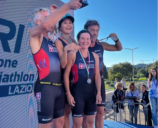 Il Piemonte vince la prima Coppa delle Regioni master della World Triathlon Cup di Roma