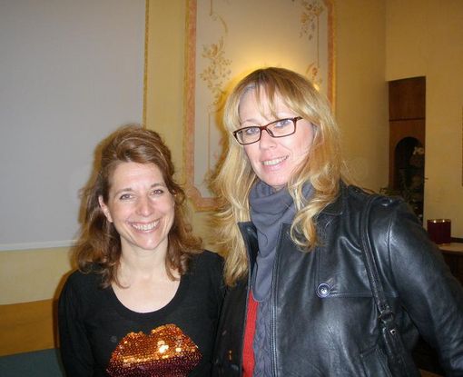 Sophie Capdelaine con la nostra Monica Bruna