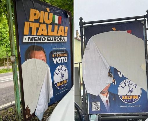 Fossano, la denuncia del senatore Bergesio: "Manifesti della Lega strappati"