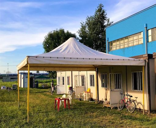 L'area del campo di container di via 25 aprile