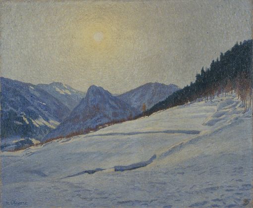 L'opera "Neve" di Matteo Olivero