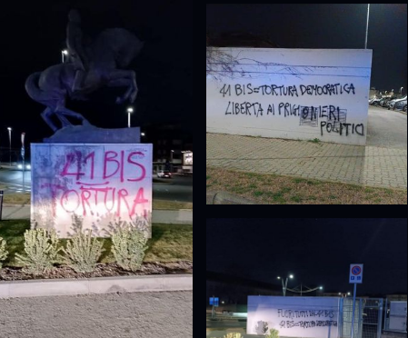 Vandalizzati la statua del Generale Govone e il muro dei licei di Alba