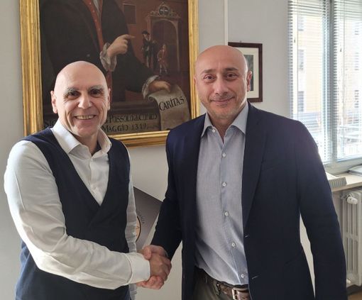 Il dottor Lauria con il direttore generale Livio Tranchida Il dottor Lauria con il direttore generale Livio Tranchida