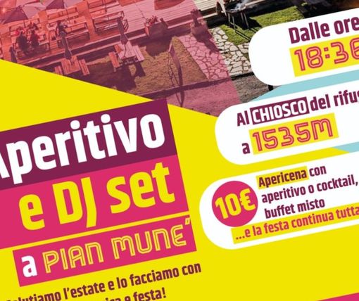 Sabato 14 settembre Summer and Party a Pian Munè, la festa per salutare l'estate Sabato 14 settembre Summer and Party a Pian Munè, la festa per salutare l'estate
