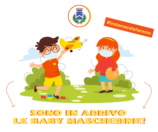 Chiusa di Pesio, mascherine a domicilio per i bambini dai 3 ai 12 anni Chiusa di Pesio, mascherine a domicilio per i bambini dai 3 ai 12 anni