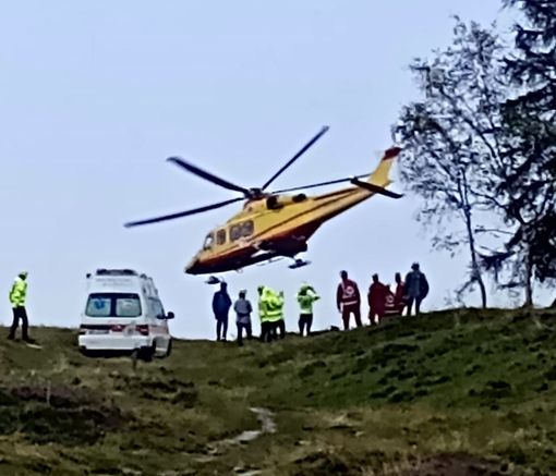 L'intervento oggi a Paesana, nella zona del concerto L'intervento oggi a Paesana, nella zona del concerto