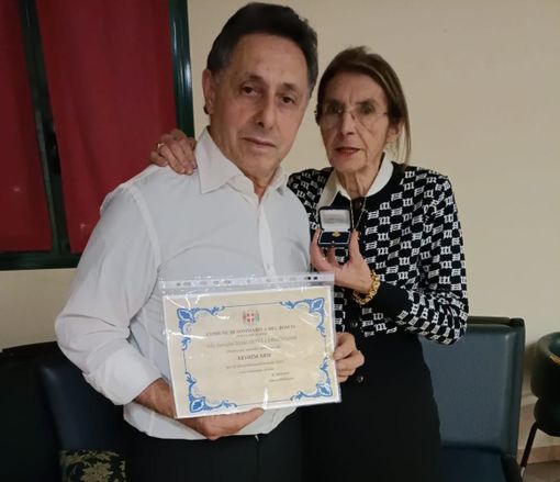 Manuela con il marito Manuela con il marito