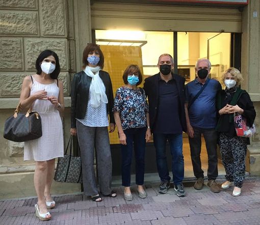 Giancarlo Boselli e i membri del comitato di quartiere