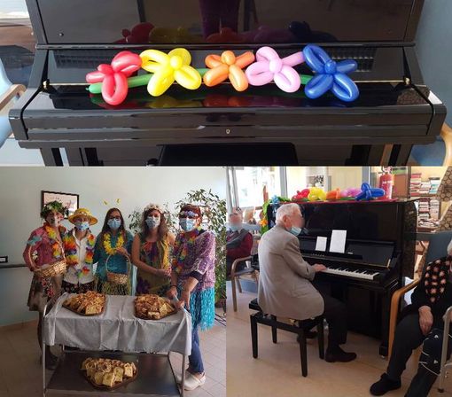 Alcuni momenti del pomeriggio di festa all'Opera Pia Garelli