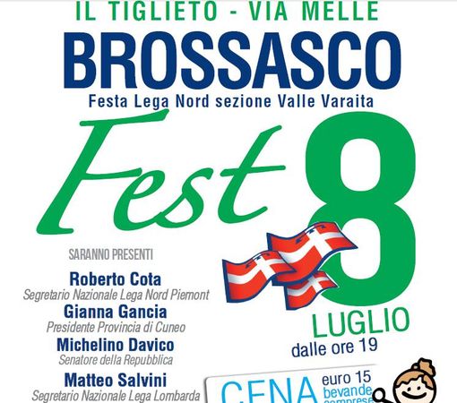 La Lega Nord in festa in Val Varaita a Brossasco