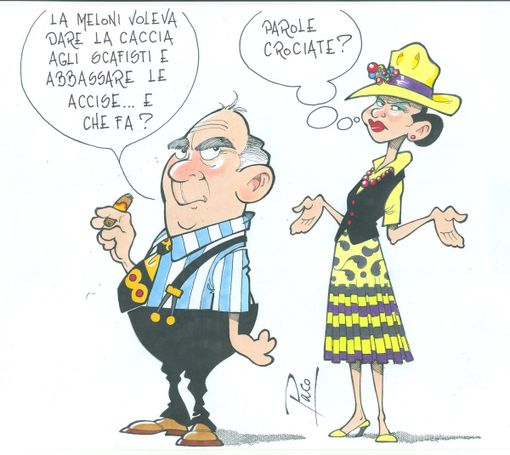 LA MELONI FA PAROLE CROCIATE