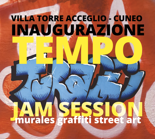 Cuneo, a Villa Torre Acceglio l'inaugurazione del muro realizzato dagli artisti del concorso Tempo Turacei Jam Session Cuneo, a Villa Torre Acceglio l'inaugurazione del muro realizzato dagli artisti del concorso Tempo Turacei Jam Session