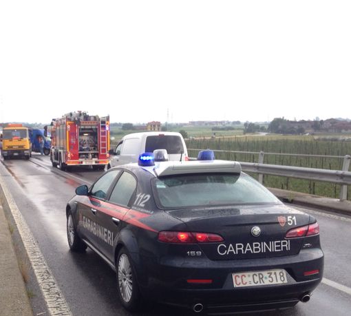 Furgone esce fuori strada sulla provinciale che collega Busca a Villafalletto