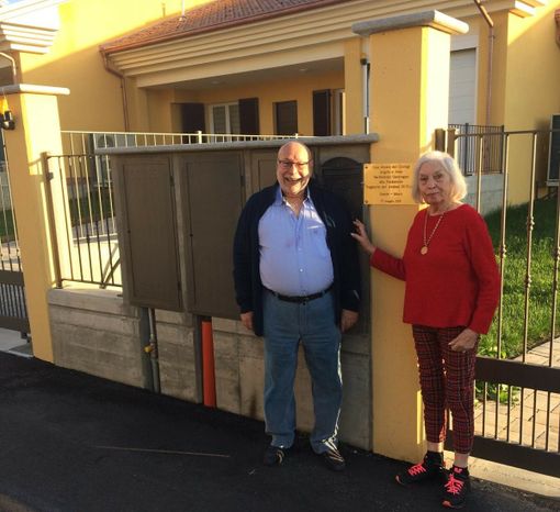 Jean Garavagno con la moglie Angela