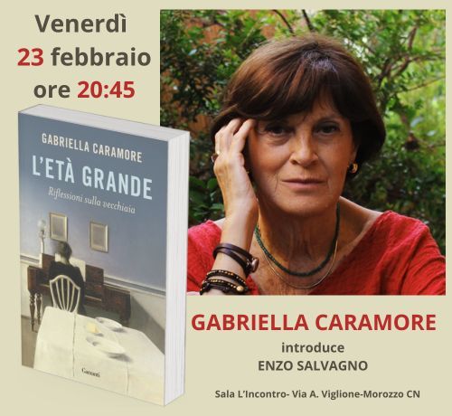 La conduttrice radiofonica Gabriella Caramore a Morozzo per presentare il suo libro "L'Età Grande, Riflessioni sulla vecchiaia"