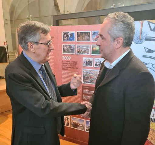 Il presidente Giovanni Damiano con l'assessore Luigi Icardi Il presidente Giovanni Damiano con l'assessore Luigi Icardi