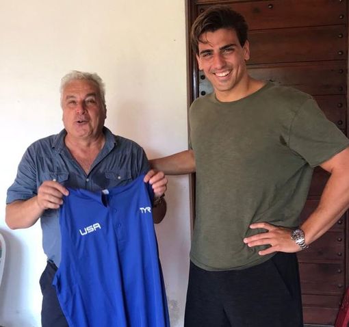 Il sindaco Mina con Luca Cupido