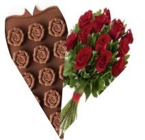 Rose al cioccolato per la mamma Rose al cioccolato per la mamma