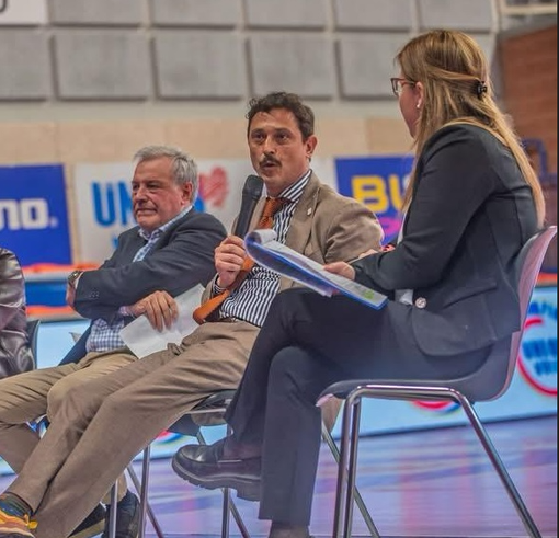 Il direttore generale del Monviso Volley Gianni Fattori e il Presidente Enrico Galleano Il direttore generale del Monviso Volley Gianni Fattori e il Presidente Enrico Galleano