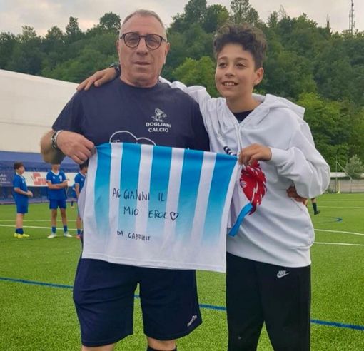 La foto del primo incontro tra Gianni Spinosa e Gabriele Brizio La foto del primo incontro tra Gianni Spinosa e Gabriele Brizio