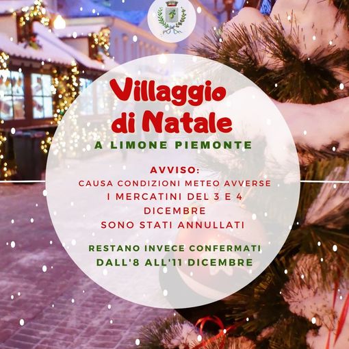 Limone Piemonte, neve in arrivo: saltano gli eventi del weekend