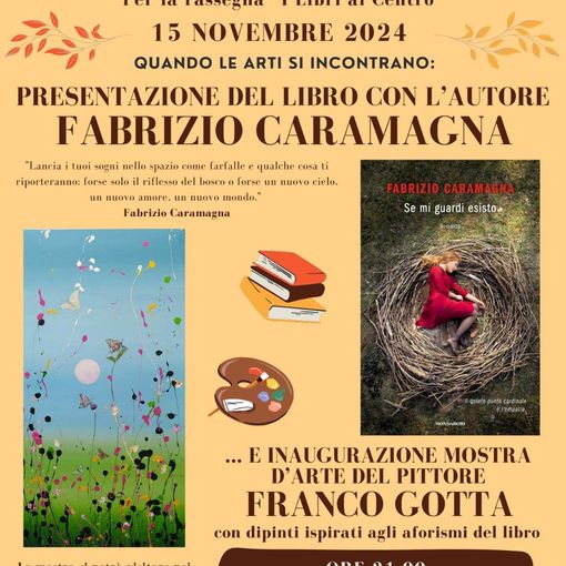 Narzole ospita l'incontro con lo scrittore Fabrizio Caramagna
