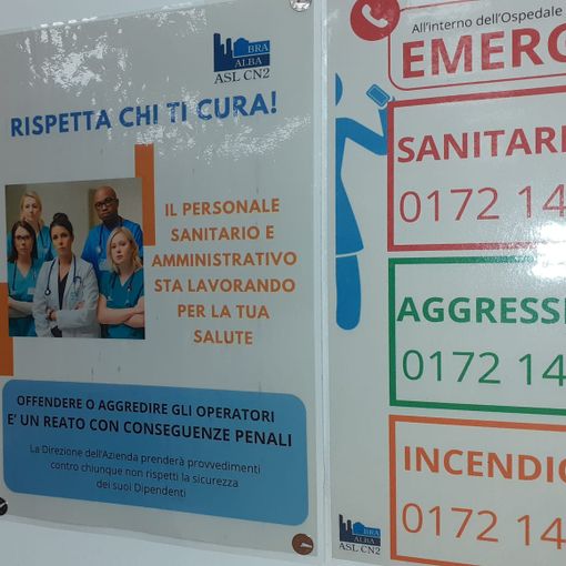 In dieci mesi 35 casi di aggressione nei confronti di sanitari e operatori dell’ospedale di Verduno
