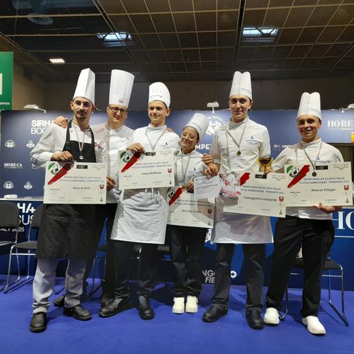 Gli studenti con il presidente nazionale FIC