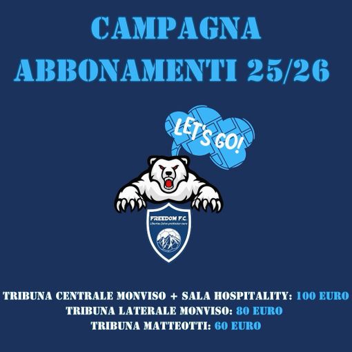 CALCIO FEMMINILE / Al via la campagna abbonamenti per la Freedom FC Women CALCIO FEMMINILE / Al via la campagna abbonamenti per la Freedom FC Women