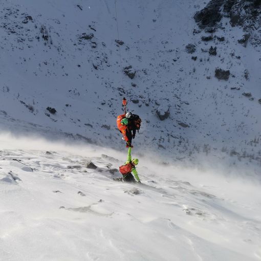 Foto dalla pagina Facebook del Soccorso Alpino
