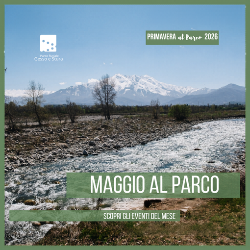 Maggio al Parco fluviale di Cuneo, un mese di natura, benessere e scoperte Maggio al Parco fluviale di Cuneo, un mese di natura, benessere e scoperte