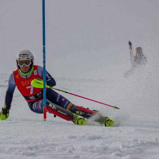 Sci alpino: Corrado Barbera secondo nello slalom FIS di Pozza di Fassa