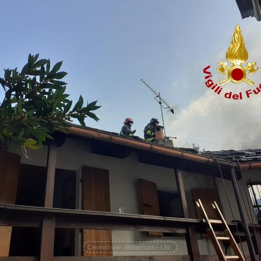 L'intervento dei Vigili del fuoco