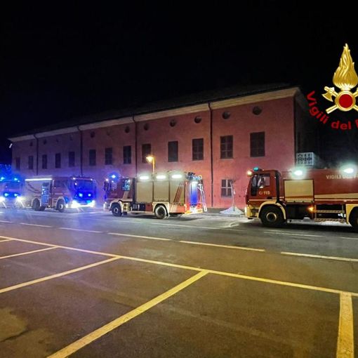 I Vigili del fuoco al lavoro a Busca