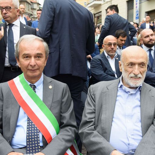 Gianni Fogliato e Carlin Petrini all'inaugurazione della 14ª edizione (foto Barbara Guazzone)