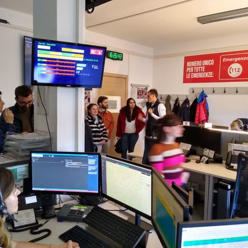 Le visite alla Centrale unica di risposta del 112 di Saluzzo