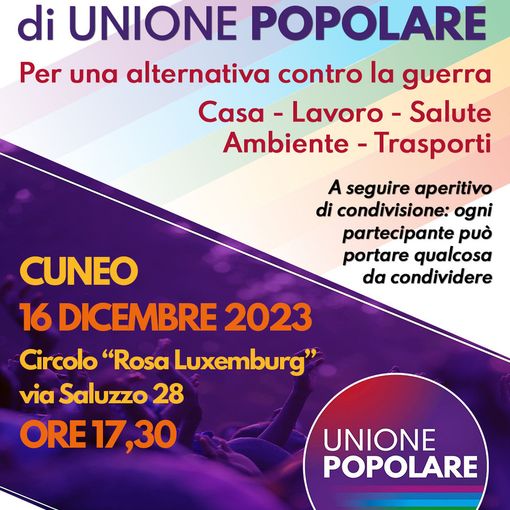 Assemblea popolare organizza un'assemblea pubblica a Cuneo