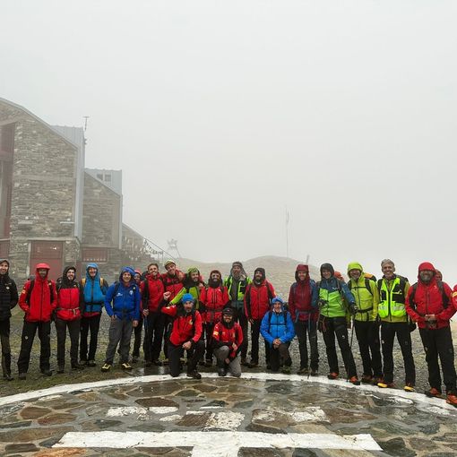 Incredibile esercitazione del  Soccorso alpino “Monviso” sulla parete Ovest del Re di Pietra